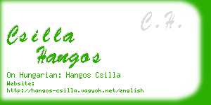 csilla hangos business card